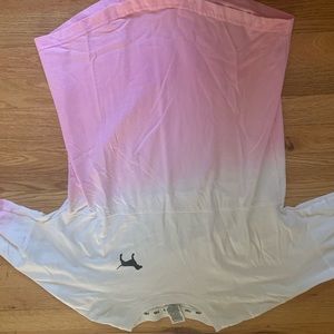 pink ombré crew neck